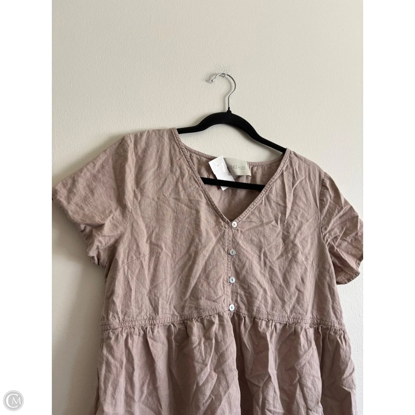 Dress Casual Short By Laynee & Lee In Tan, Size: M