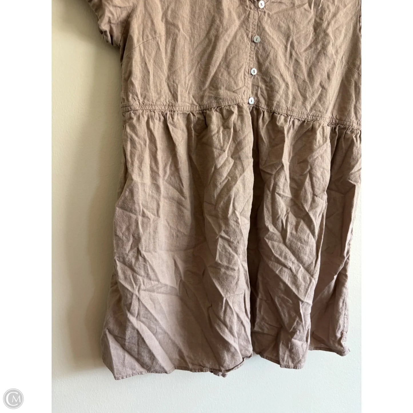 Dress Casual Short By Laynee & Lee In Tan, Size: M