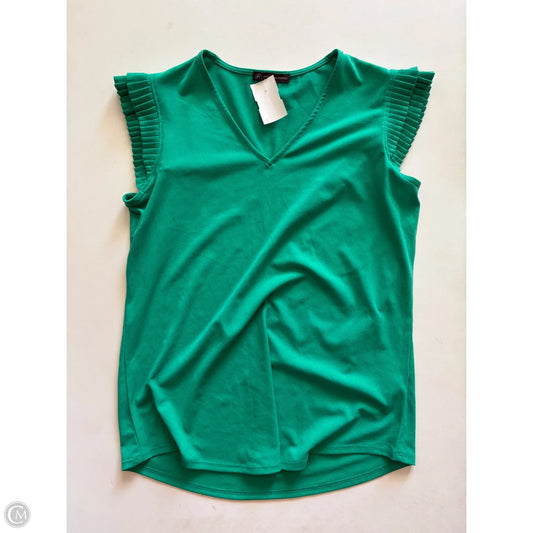 Top Short Sleeve By Adrianna Papell In Green, Size: Xs
