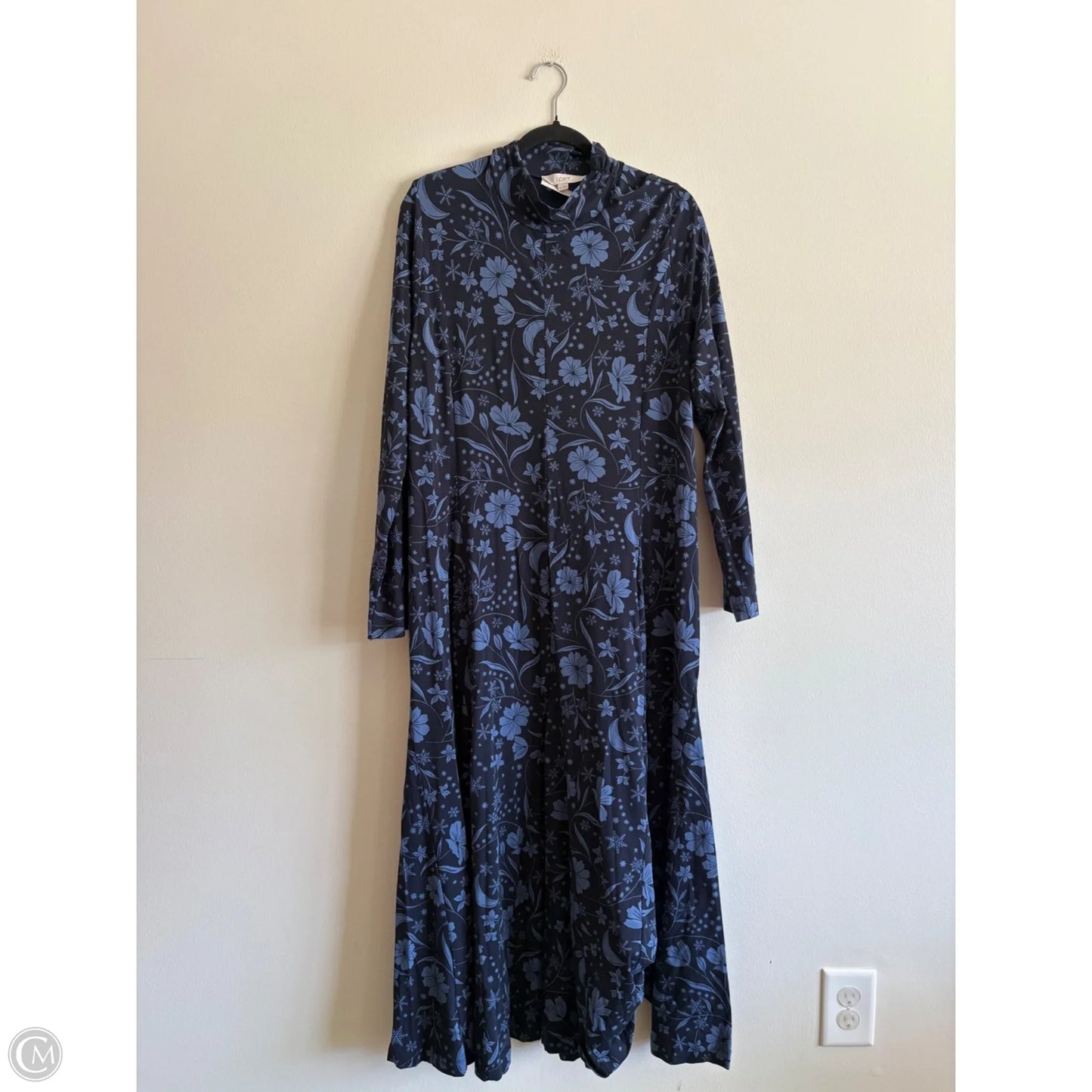 Dress Casual Maxi By Loft In Blue, Size: Xl
