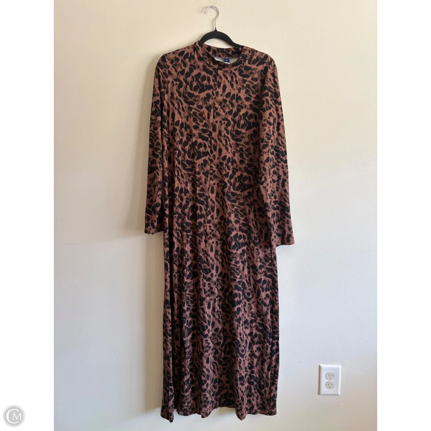 Dress Casual Maxi By Old Navy In Animal Print, Size: Xl