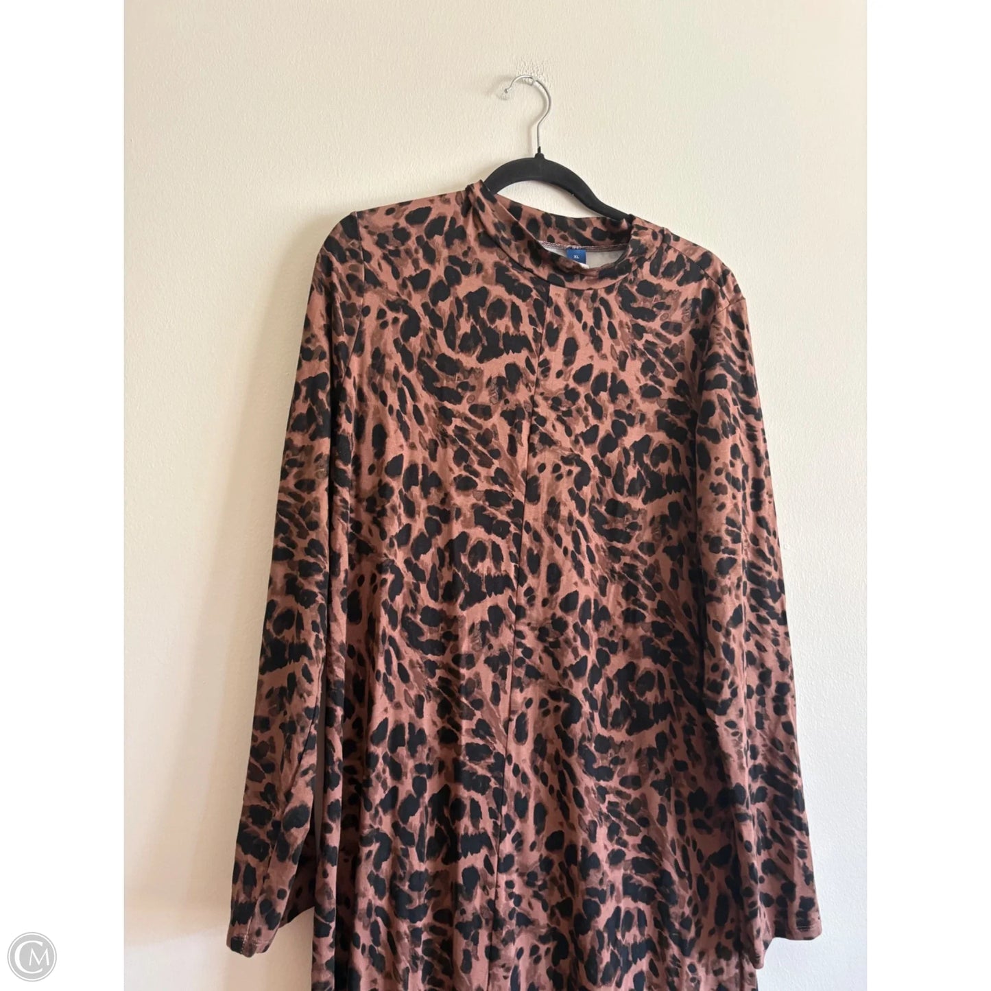 Dress Casual Maxi By Old Navy In Animal Print, Size: Xl