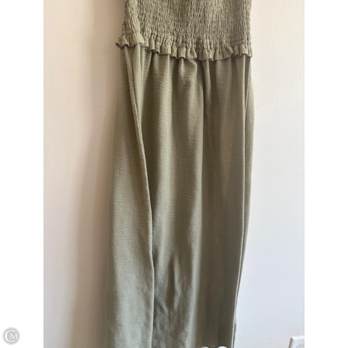 Dress Casual Midi By Zara In Green, Size: M