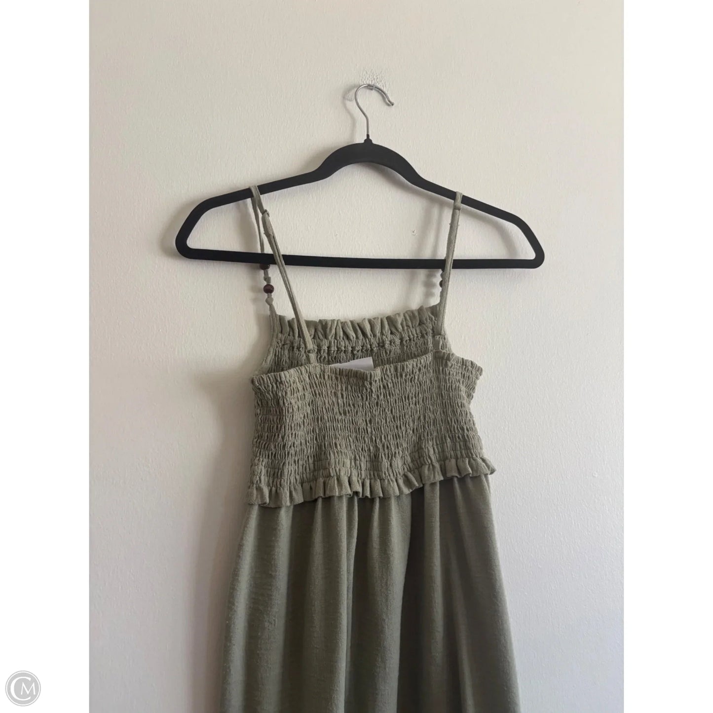 Dress Casual Midi By Zara In Green, Size: M