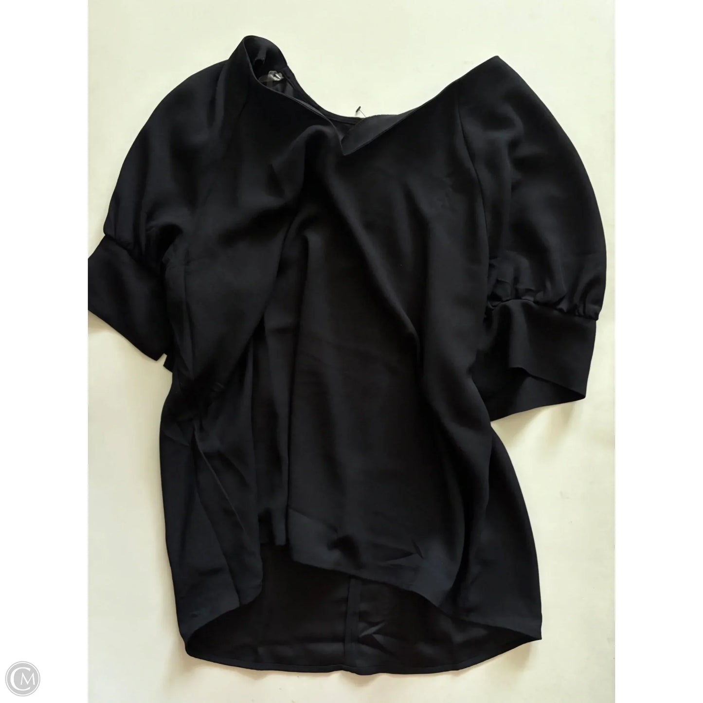 Blouse Short Sleeve By Worthington In Black, Size: Xl