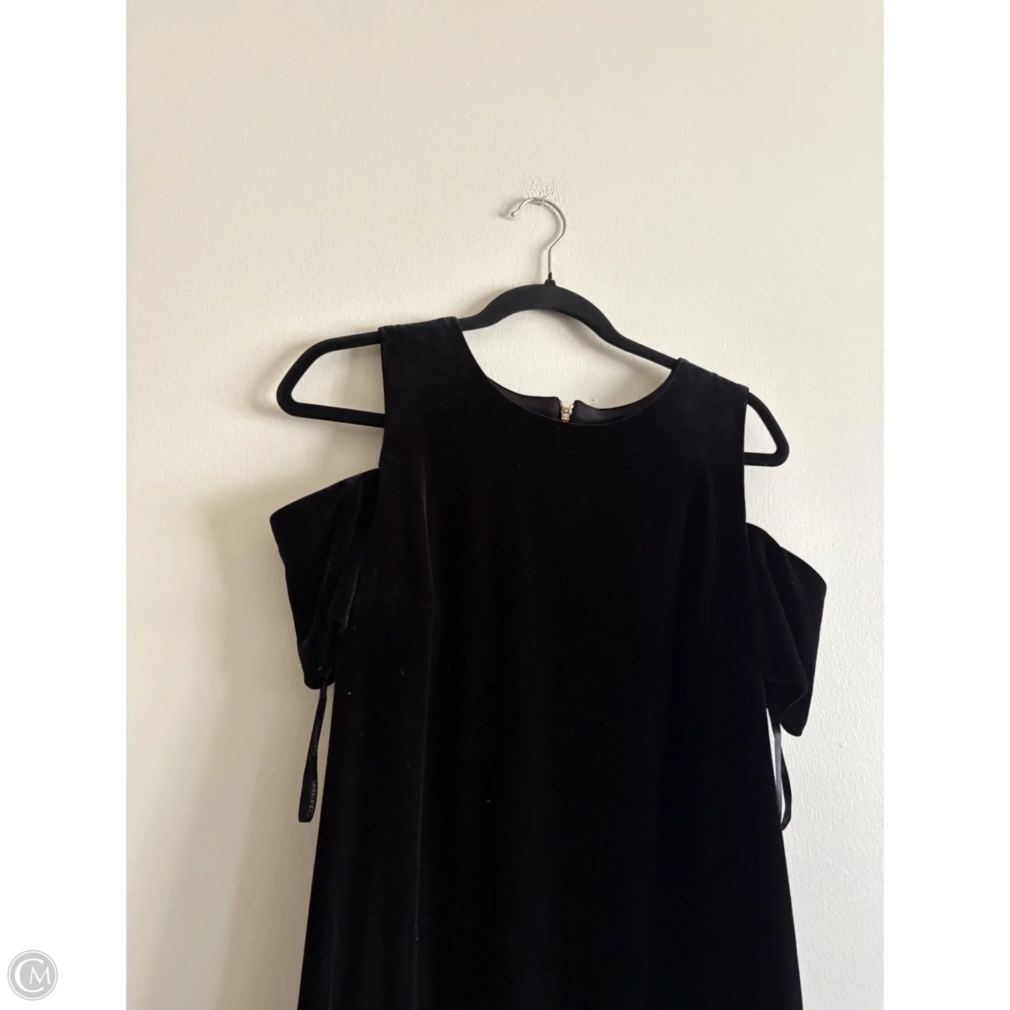 Dress Party Midi By Calvin Klein In Black, Size: 14