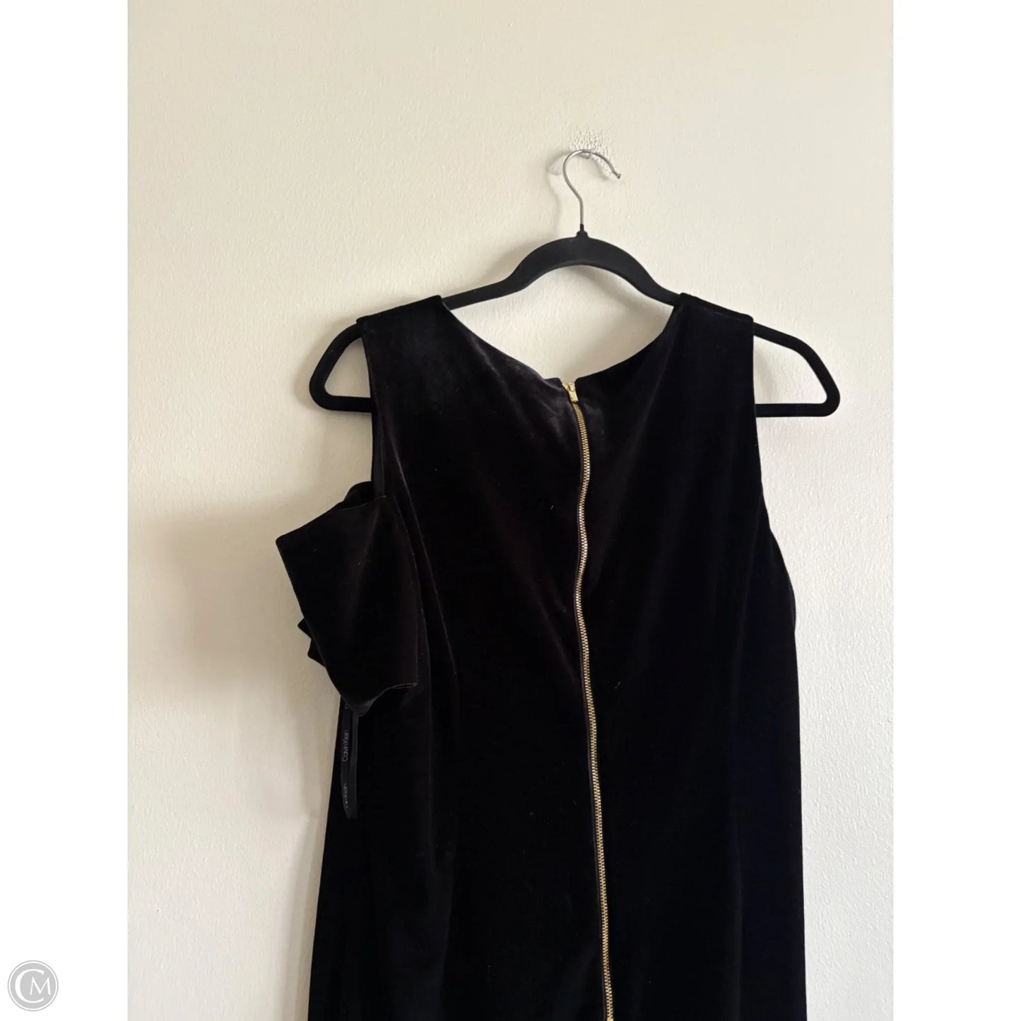 Dress Party Midi By Calvin Klein In Black, Size: 14