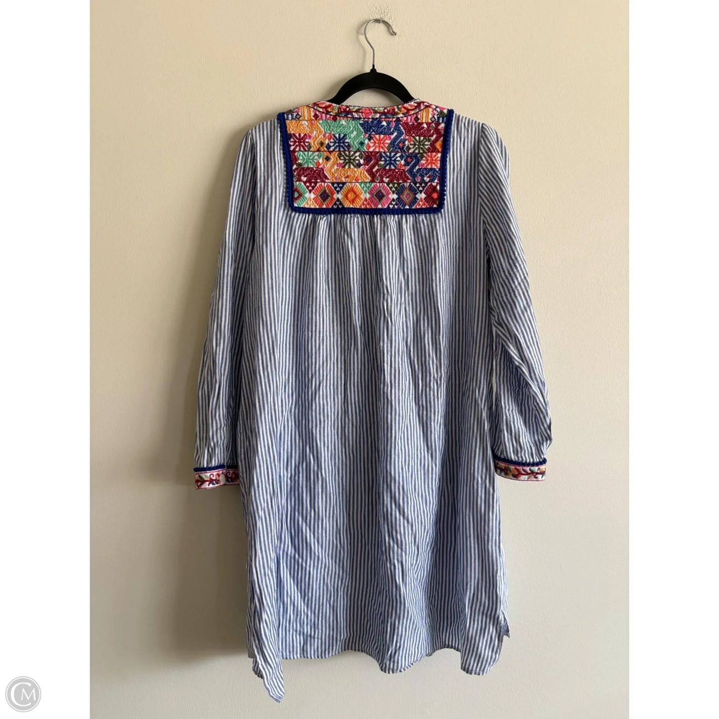 Dress Casual Midi By Chelsea And Theodore In Striped Pattern, Size: Xlp