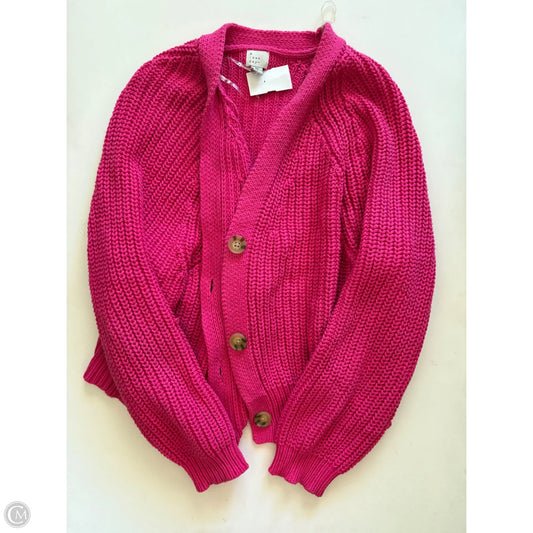 Sweater Cardigan By A New Day In Pink, Size: Xl