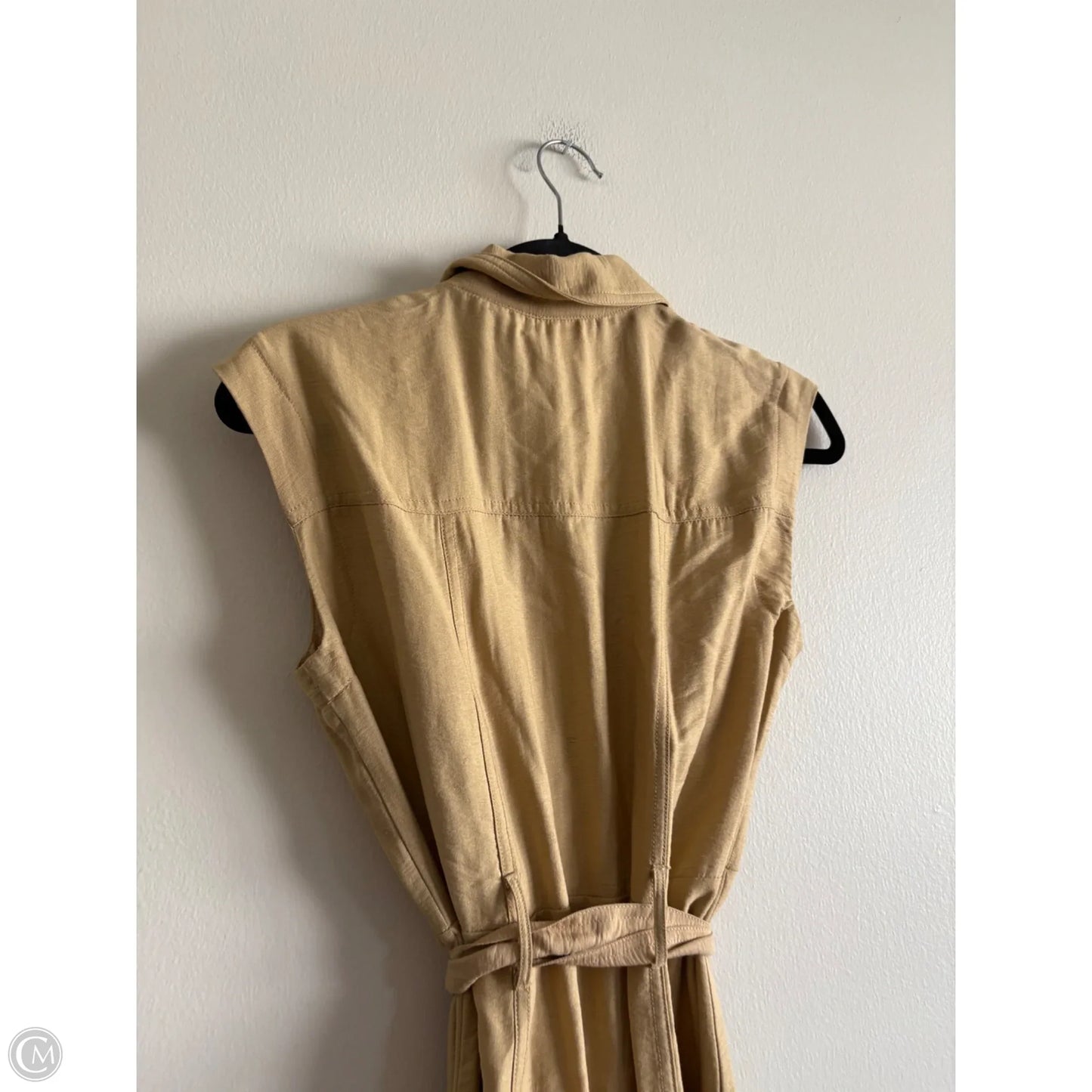 Dress Casual Midi By En Focus In Tan, Size: 8