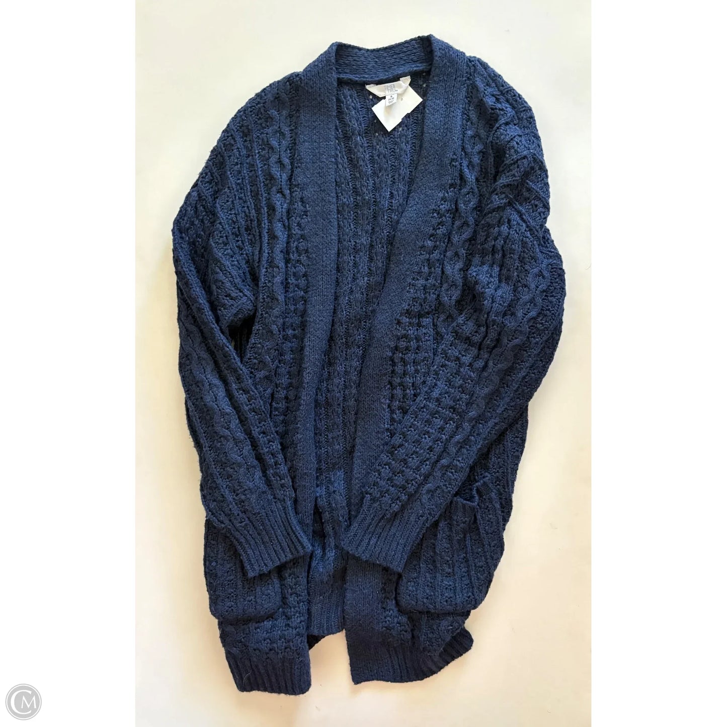 Sweater Cardigan By Time And Tru In Navy, Size: S