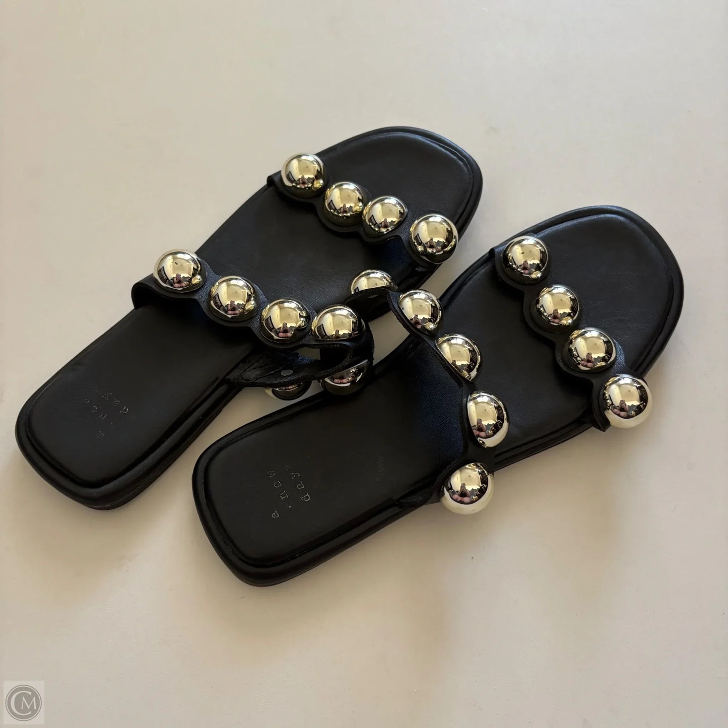 Sandals Flip Flops By A New Day In Black, Size: 8