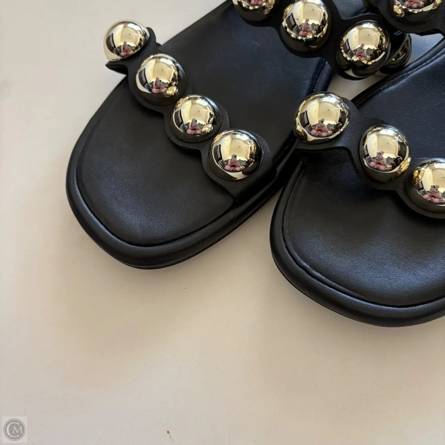 Sandals Flip Flops By A New Day In Black, Size: 8