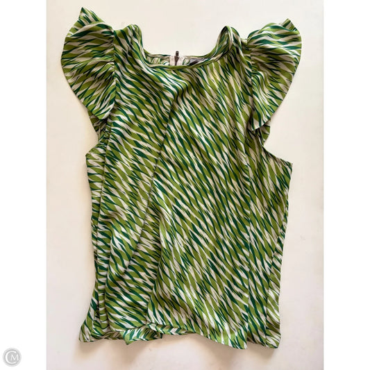 Blouse Short Sleeve By Worthington In Green, Size: Xl