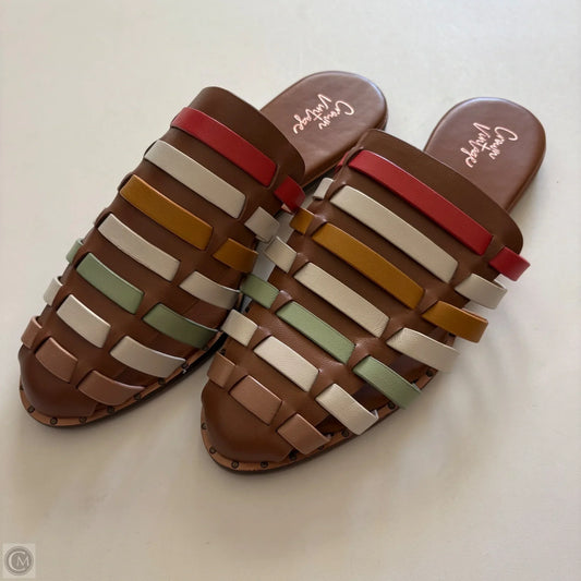 Sandals Flip Flops By Crown Vintage In Multi-colored, Size: 8.5