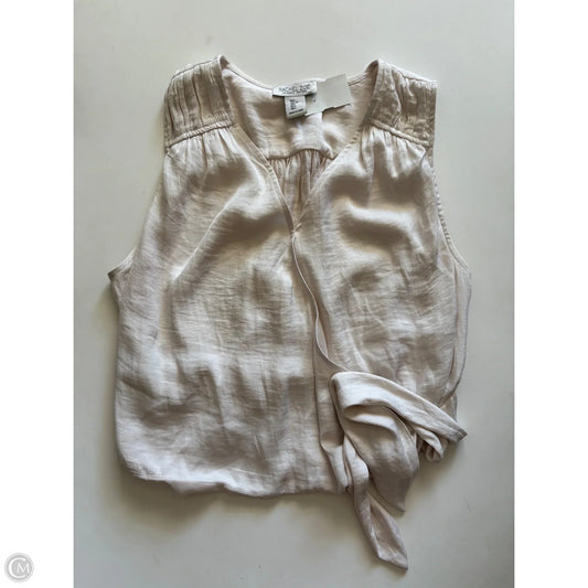 Blouse Sleeveless By Rachel Zoe In Cream, Size: L