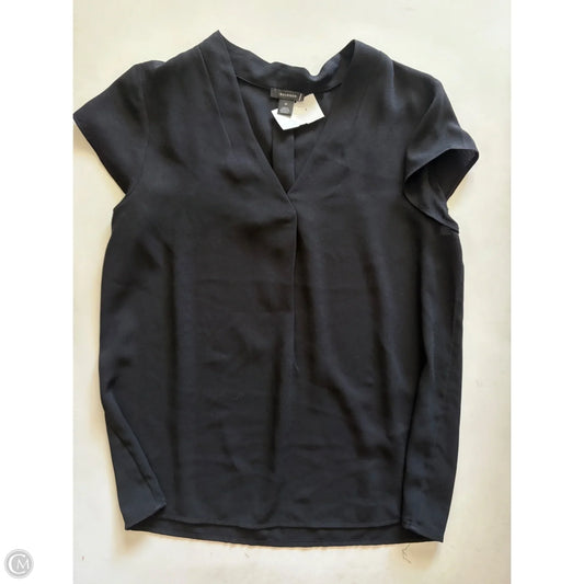 Blouse Short Sleeve By Halogen In Black, Size: M