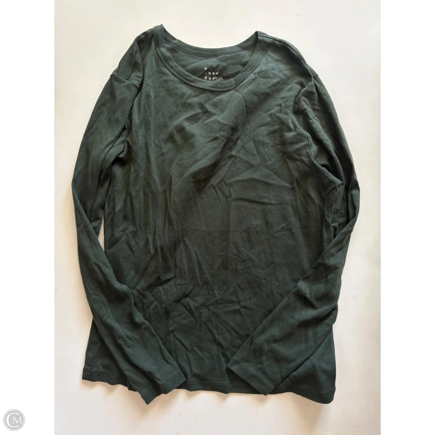 Top Long Sleeve By A New Day In Green, Size: L