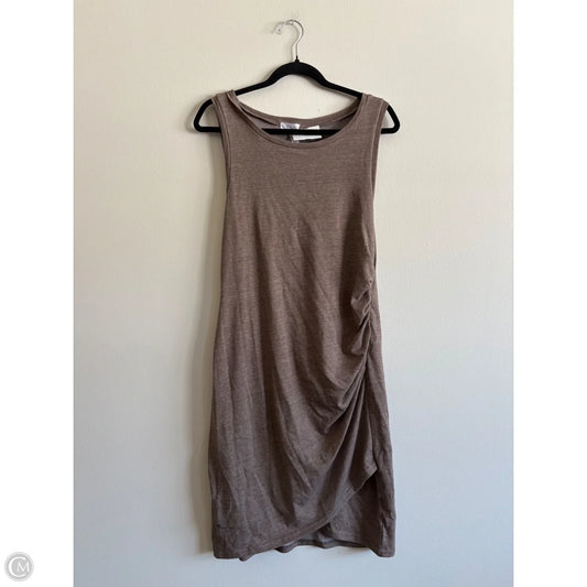 Dress Casual Midi By Leith In Brown, Size: L