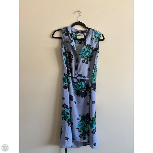 Dress Casual Midi By New York And Co In Blue, Size: Xs