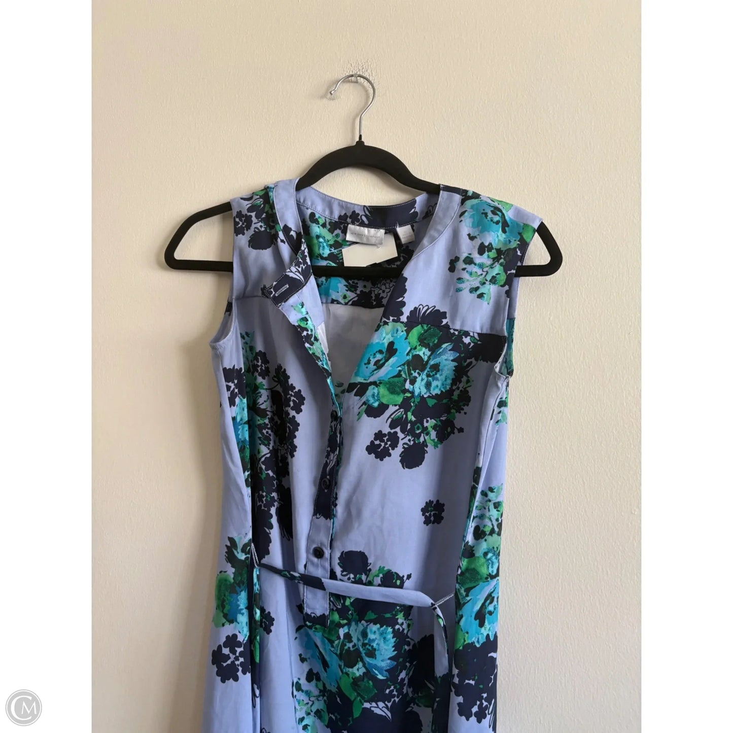 Dress Casual Midi By New York And Co In Blue, Size: Xs