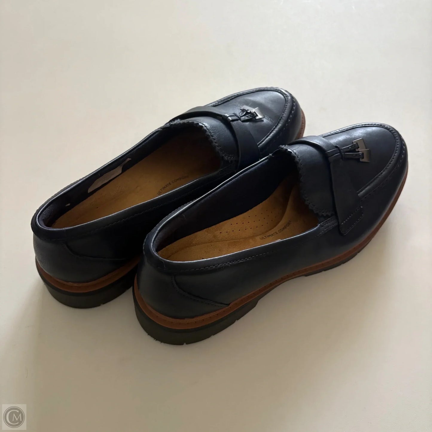 Shoes Heels Block By Clarks In Navy, Size: 8