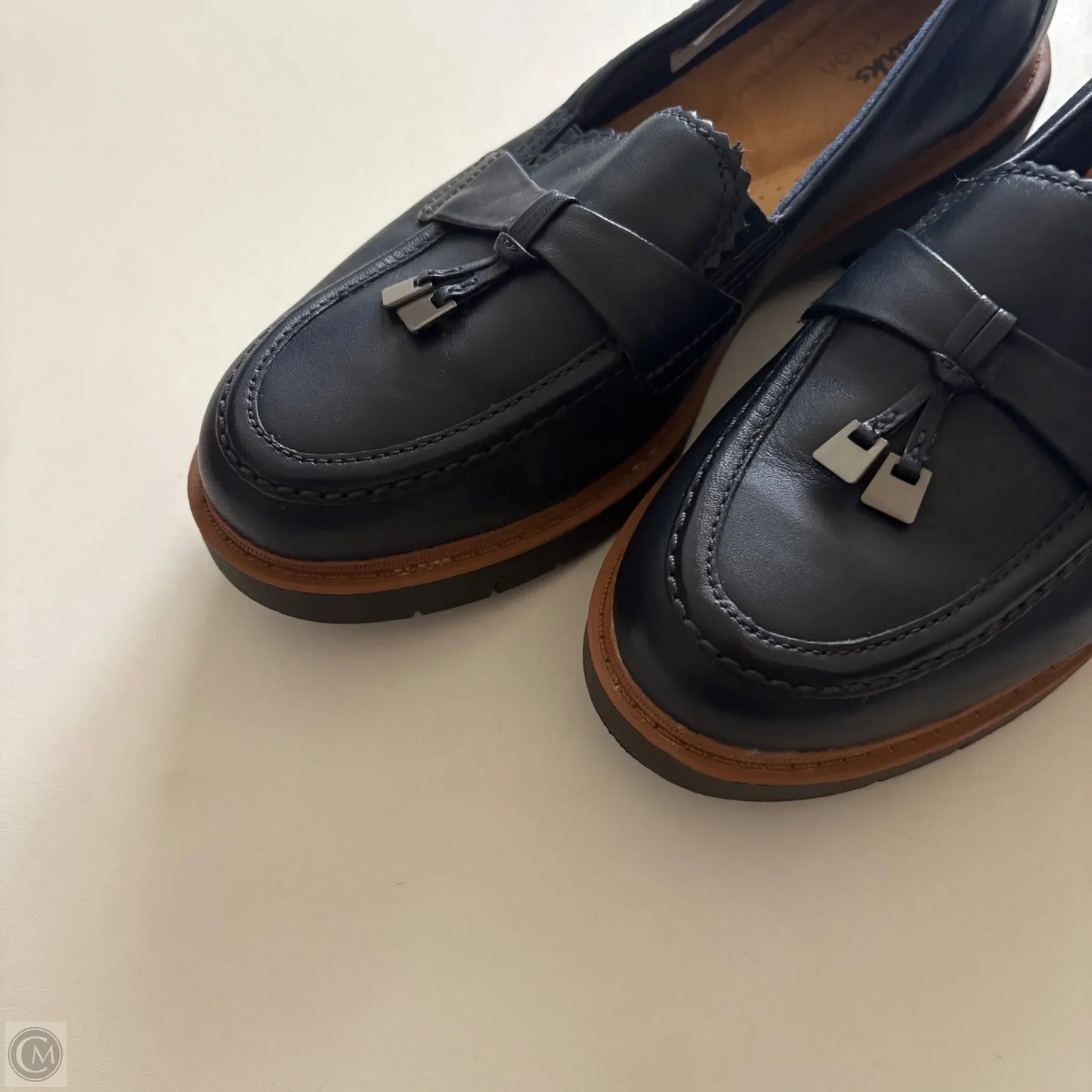 Shoes Heels Block By Clarks In Navy, Size: 8