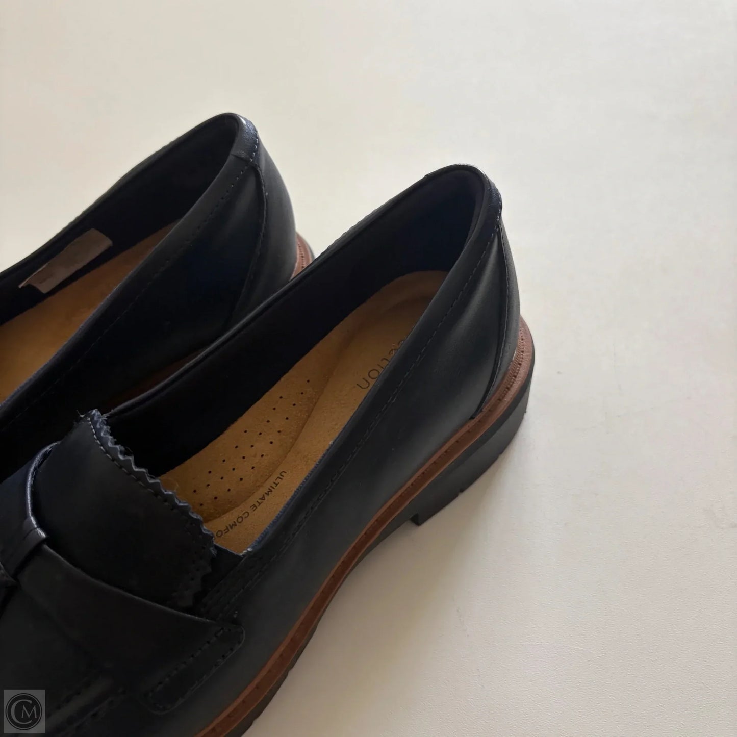 Shoes Heels Block By Clarks In Navy, Size: 8