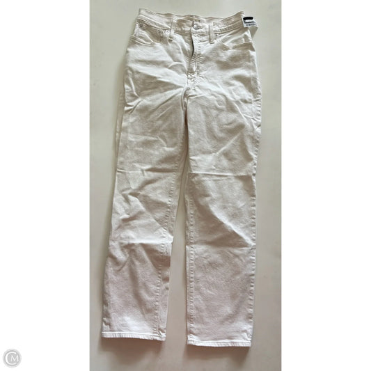 Jeans Straight By Madewell In Cream, Size: 2