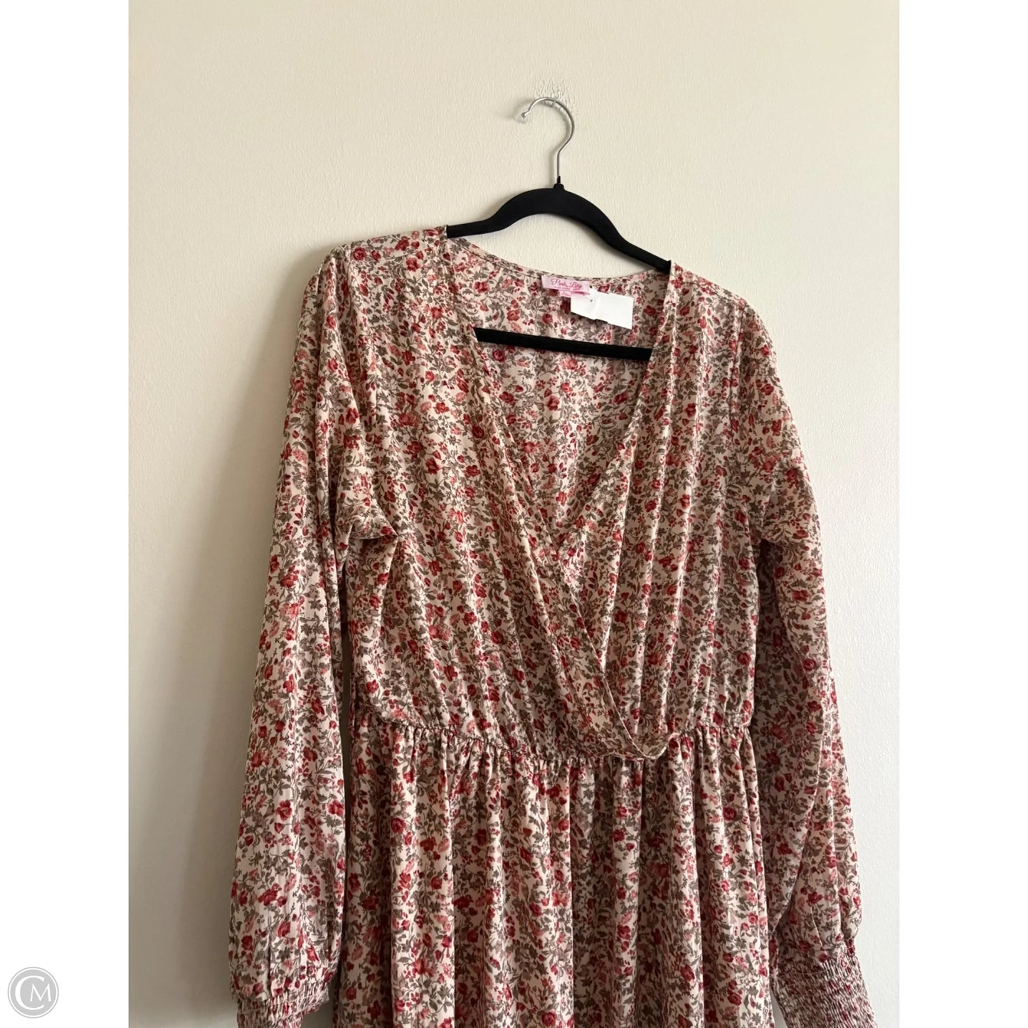 Dress Casual Maxi By Pink Lily In Floral Print, Size: L