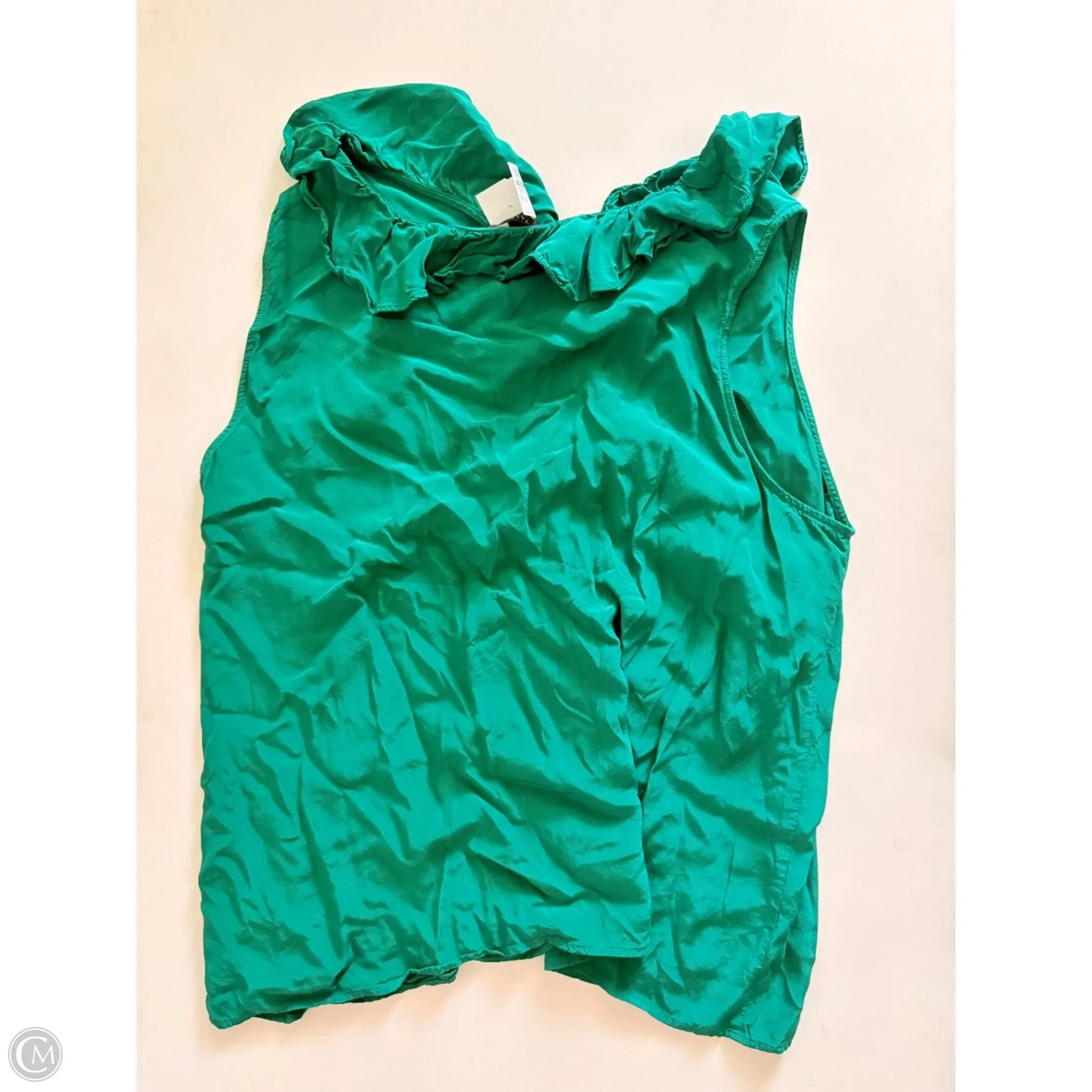 Blouse Sleeveless By Talbots In Green, Size: 1x