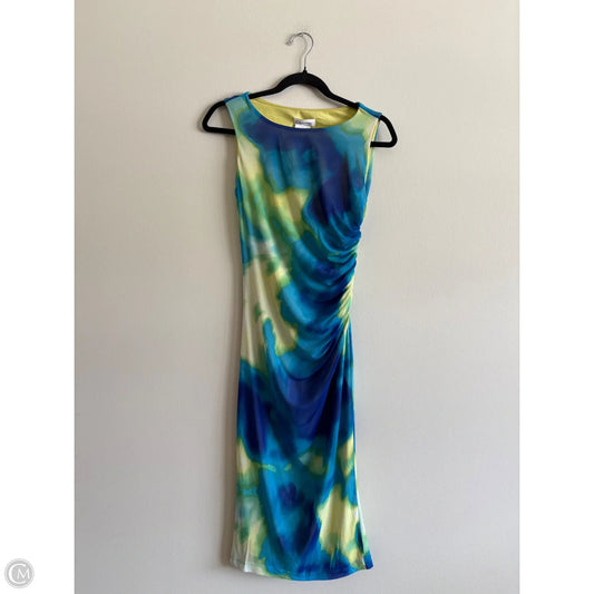 Dress Party Midi By Calvin Klein In Multi-colored, Size: 4