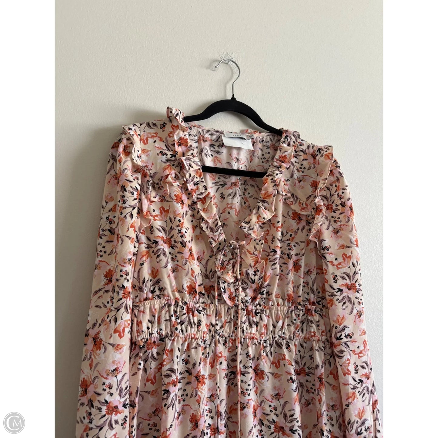 Dress Casual Midi By Lush In Floral Print, Size: L