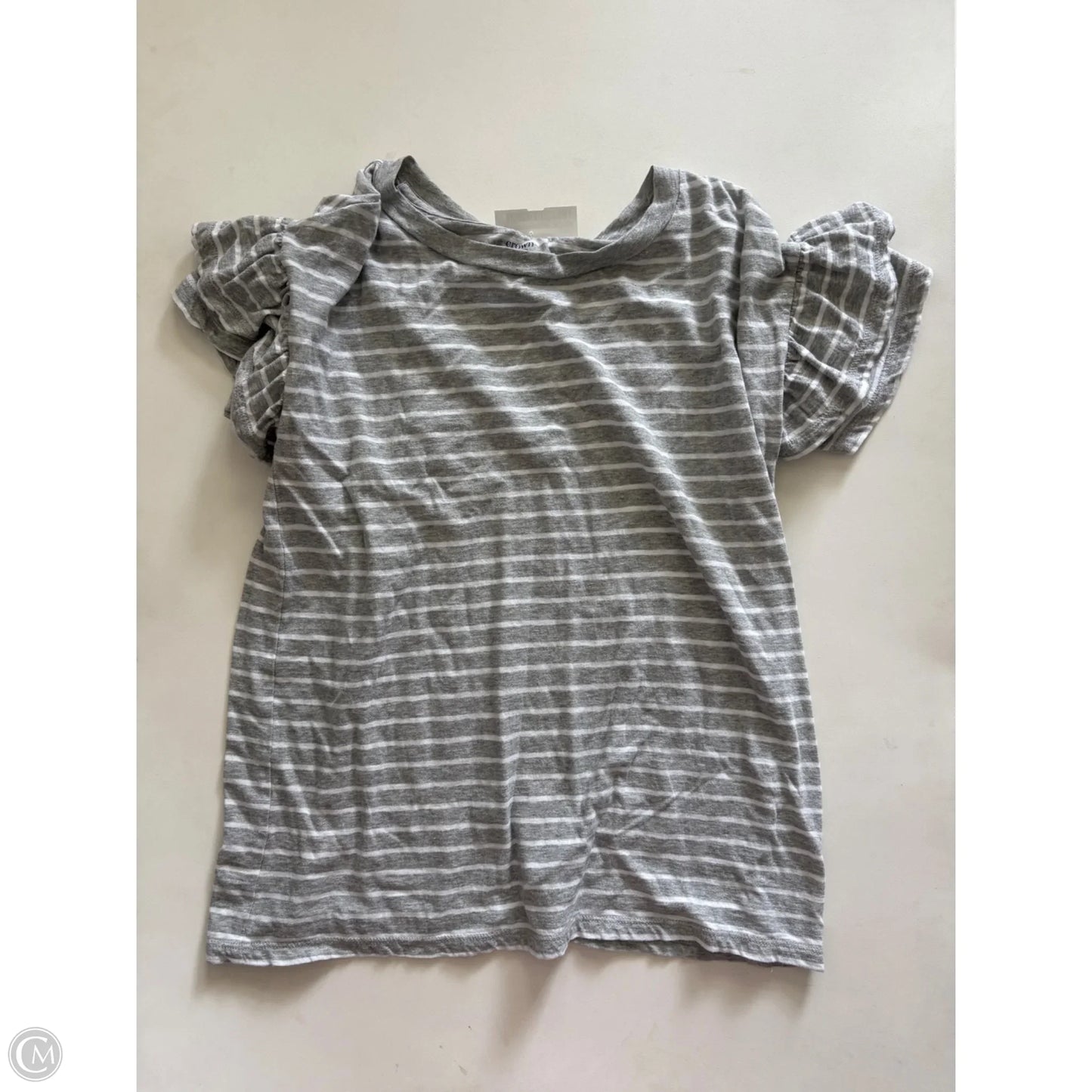 Top Short Sleeve By Crown And Ivy In Striped Pattern, Size: S