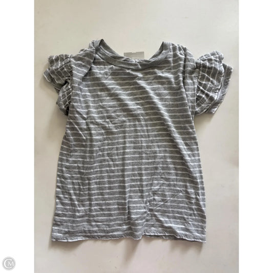 Top Short Sleeve By Crown And Ivy In Striped Pattern, Size: S