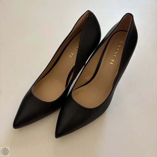 Shoes Designer By Coach In Black, Size: 10