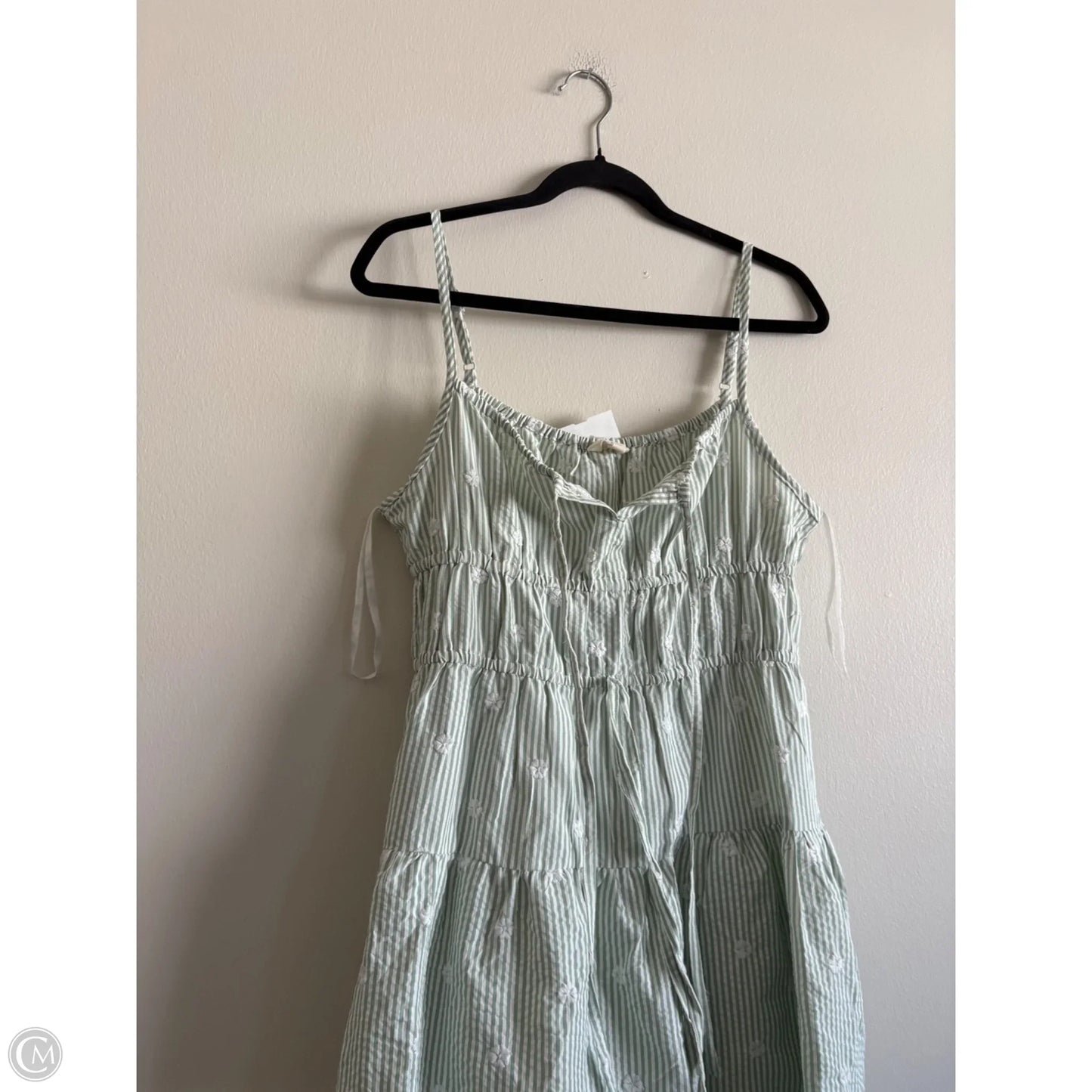 Dress Casual Maxi By Sim & Sam In Striped Pattern, Size: L
