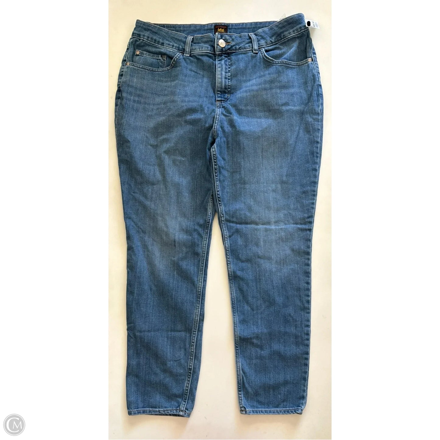 Jeans Straight By Lee In Blue, Size: 18