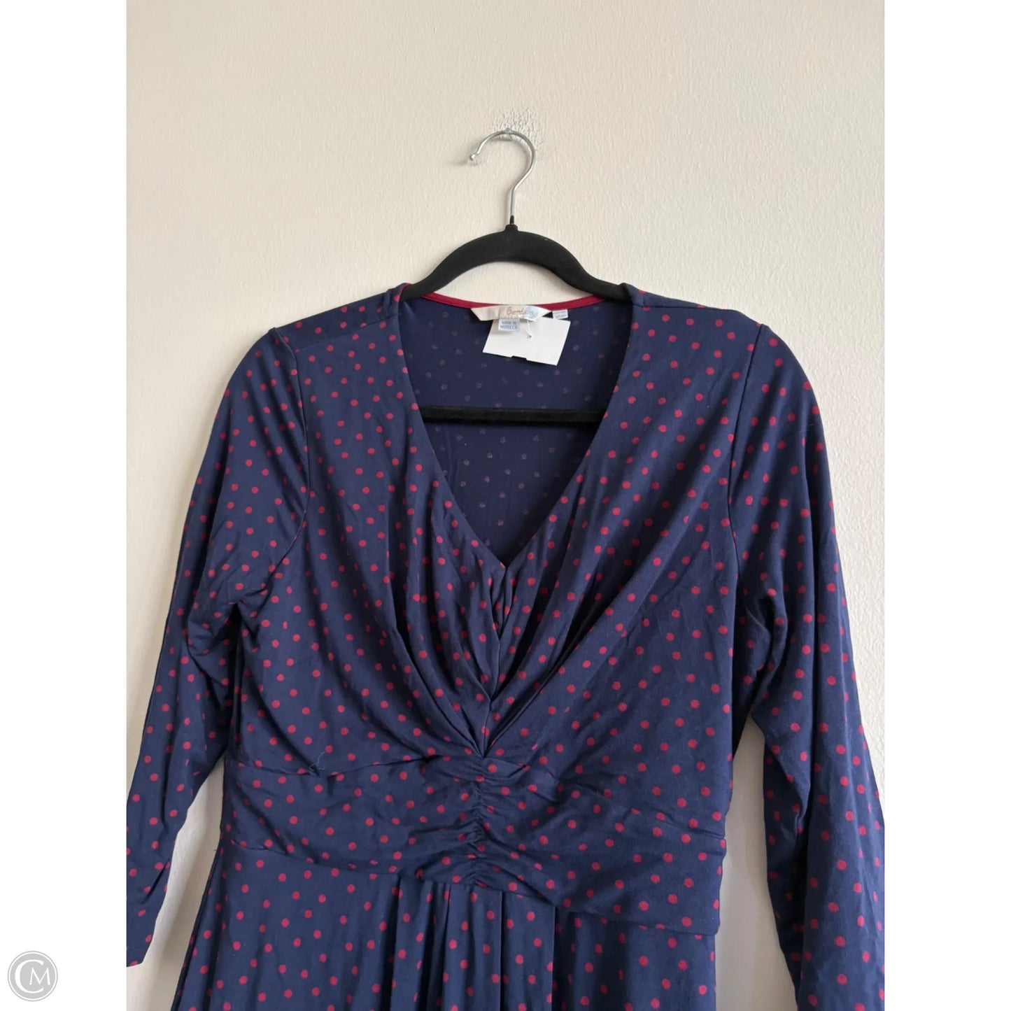 Dress Casual Midi By Boden In Polkadot Pattern, Size: 10