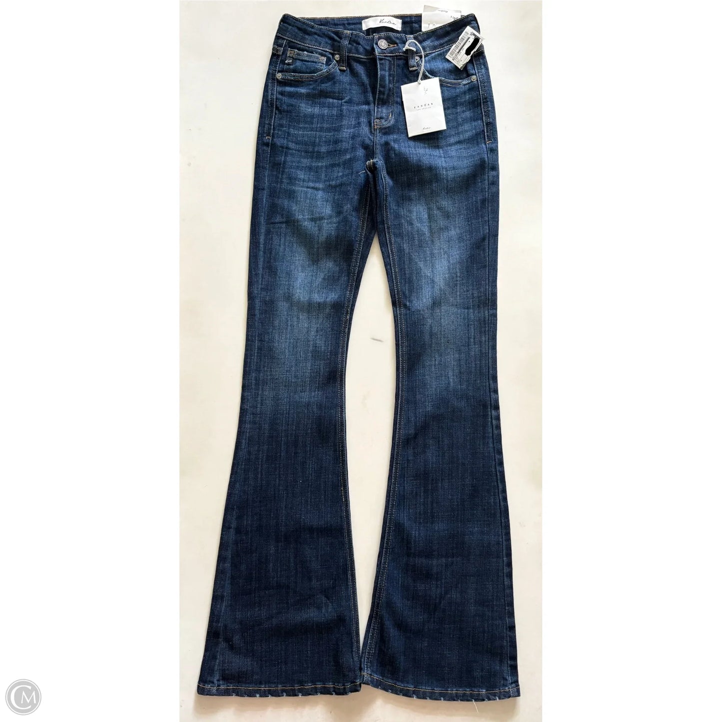 Jeans Wide Leg By Kancan In Blue, Size: 0