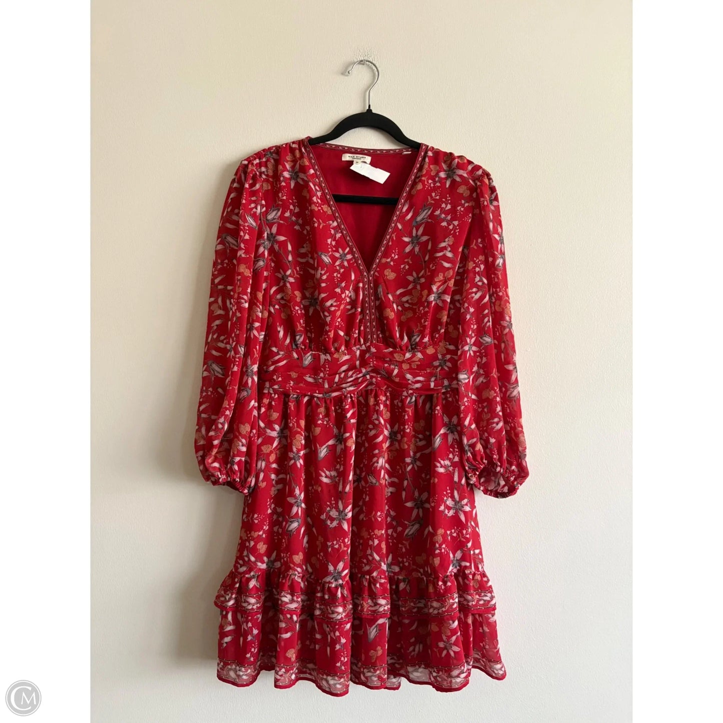 Dress Casual Midi By Max Studio In Red, Size: M
