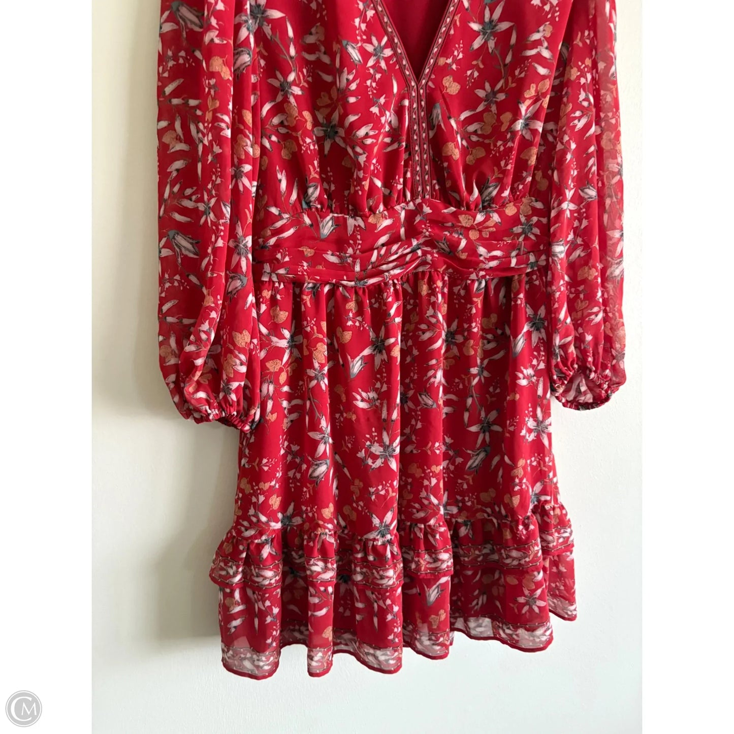 Dress Casual Midi By Max Studio In Red, Size: M