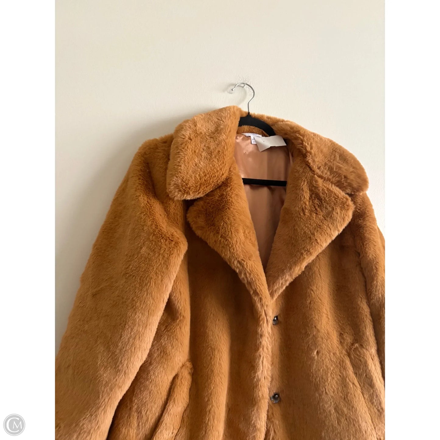 Coat Faux Fur & Sherpa By Time And Tru In Brown, Size: M