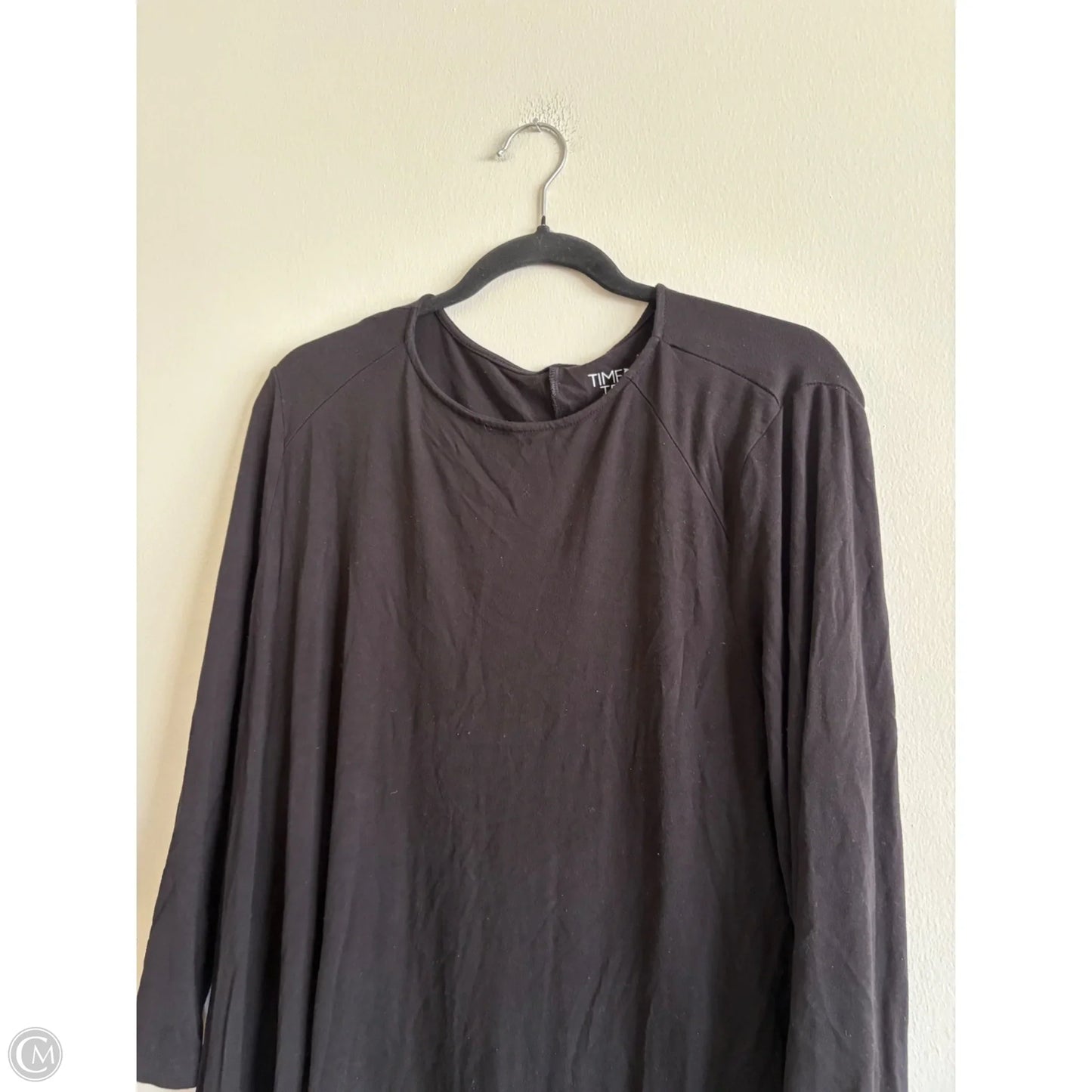 Dress Casual Maxi By Time And Tru In Black, Size: Xl