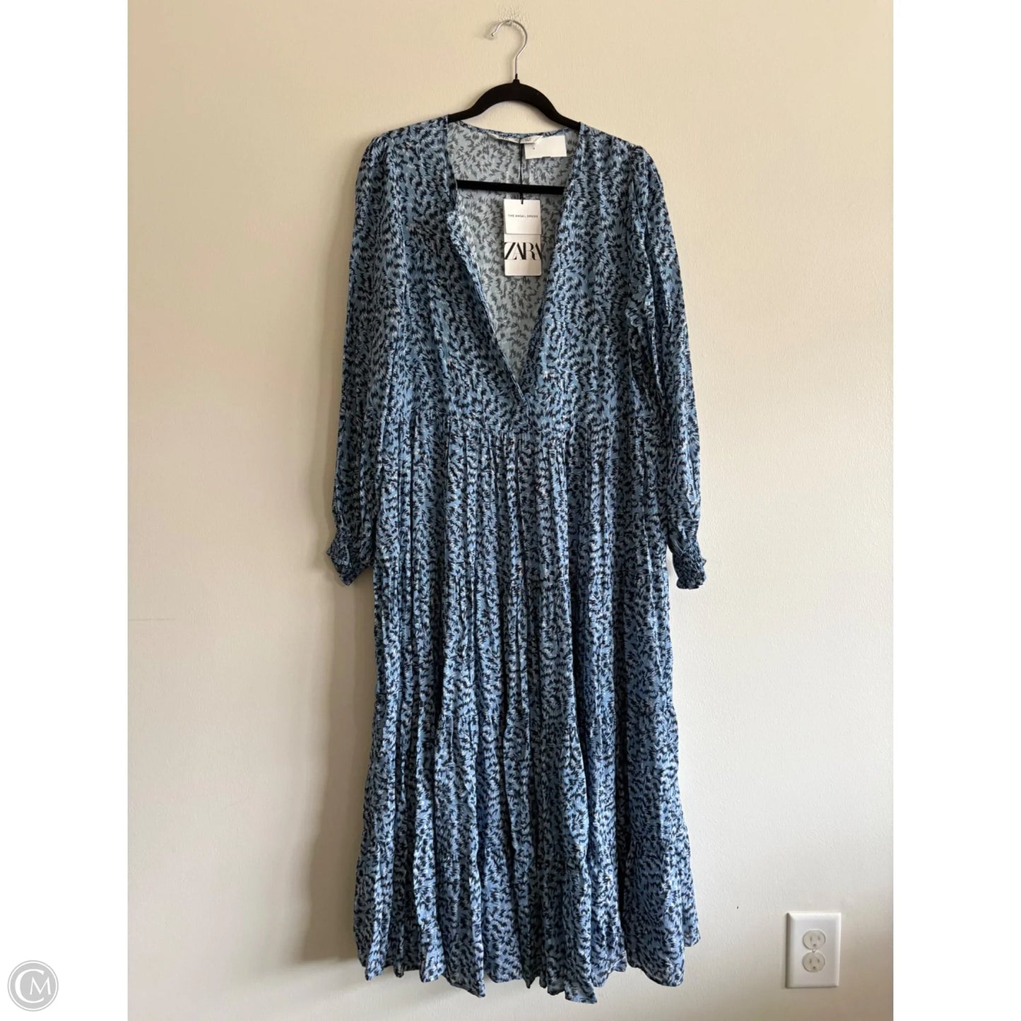 Dress Casual Maxi By Zara In Blue, Size: L