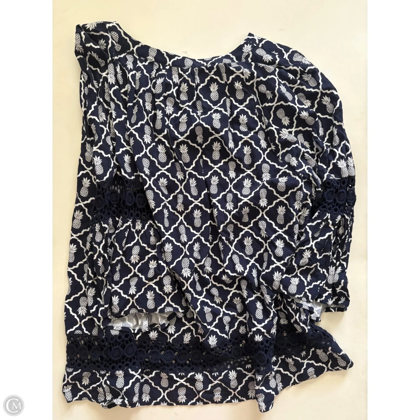 Top Long Sleeve By Crown And Ivy In Navy, Size: 3x