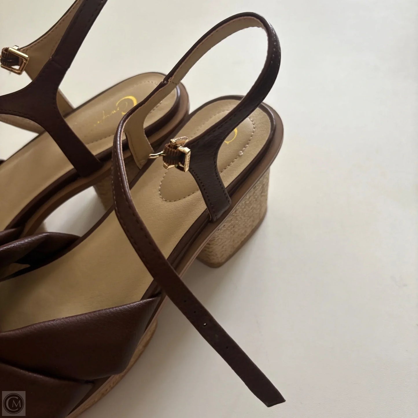 Shoes Heels Block By Cato In Brown, Size: 10