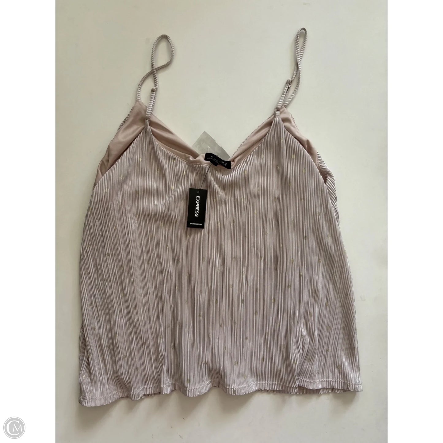 Tank Top By Express In Gold, Size: Xl