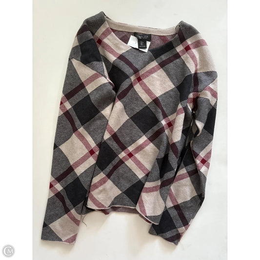 Sweater By Rachel Zoe In Plaid Pattern, Size: S
