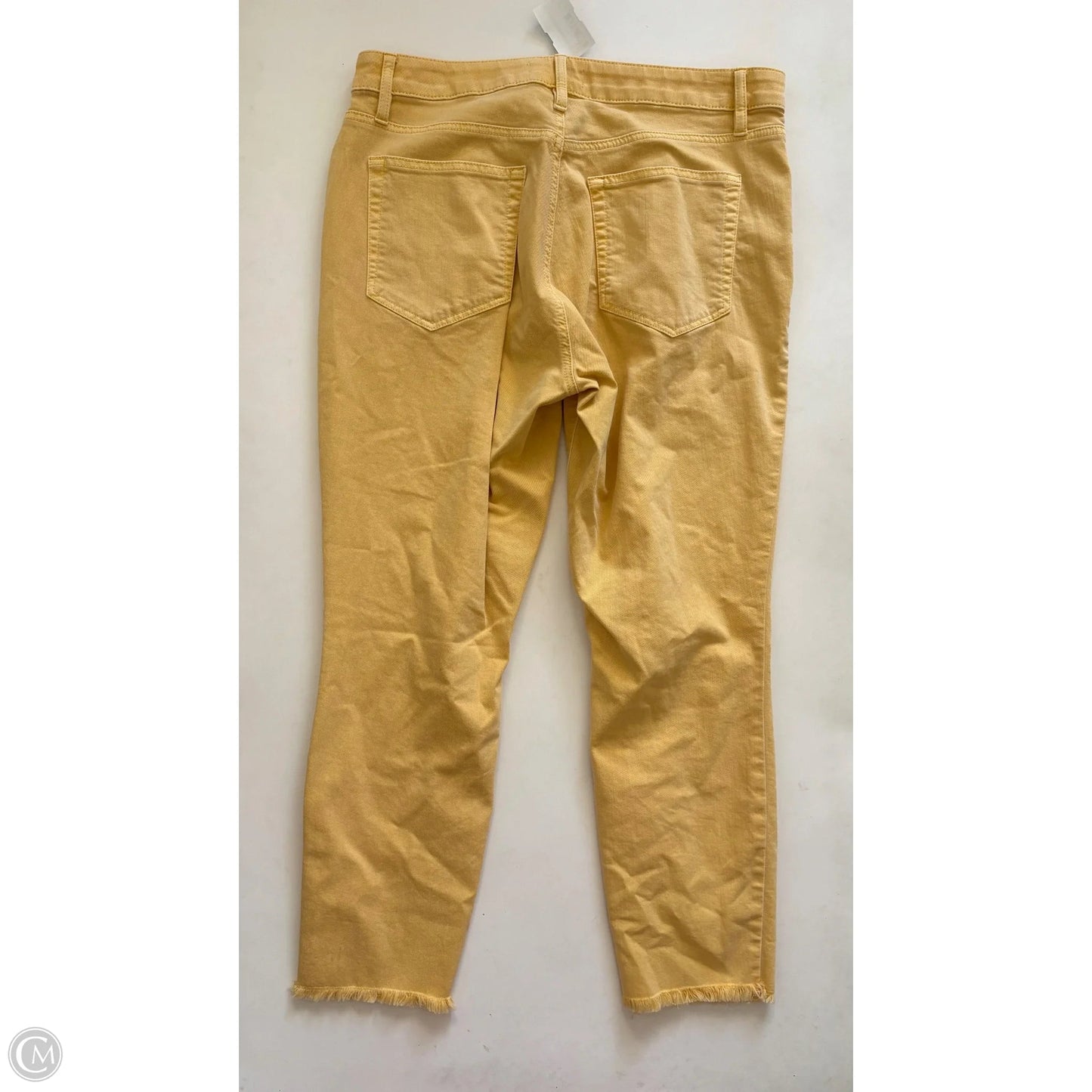 Jeans Straight By Loft In Yellow, Size: 10